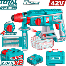 Перфоратор Total TRHLI422682 (с 2-мя АКБ, кейс)