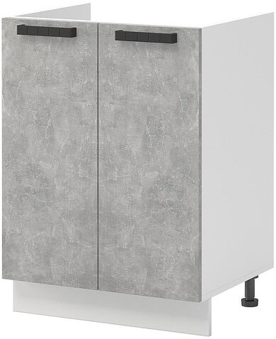 Шкаф напольный Mio Tesoro Пасадена ШНМ 600 (белый/ателье светлое)