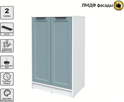Тумба Интерлиния Концепт Тренд КТ-Т64 (белый платинум/океан)