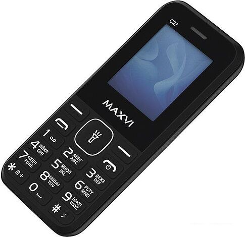 Кнопочный телефон Maxvi C27 (черный)