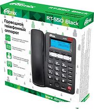 Проводной телефон Ritmix RT-550 (черный)