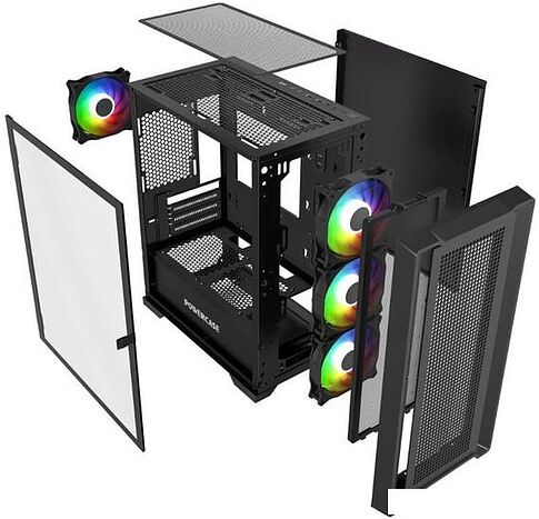 Корпус Powercase Alisio Micro X4B V2 CAMCXB-A4