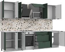 Готовая кухня Arvento АНТА-плюс 2.2м (зеленый)