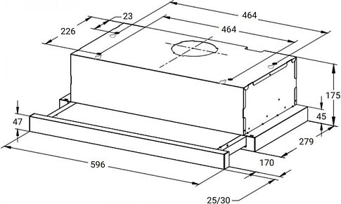 Кухонная вытяжка Weissgauff TEL 600 Black Glass