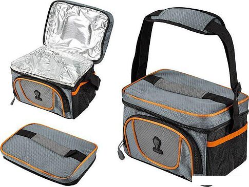 Термосумка Leonord ML15009 5л (серый/оранжевый)