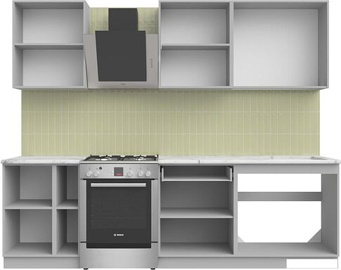 Готовая кухня Arvento АНТА-плюс 2м (капучино)