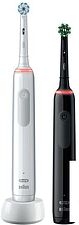 Комплект зубных щеток Oral-B Pro 3 3500 Duo Cross Action + Sensi White D505.523.3H Комплект зубных щеток Oral-B Pro 3 3500 Duo Cross Action + Sensi White D505.523.3H