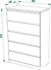 Комод Mebelain Варма 5 (белый)