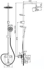 Душевая система  Ledeme H61 L2461