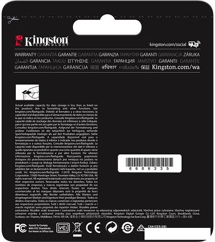 Карта памяти Kingston Canvas Go! SDG/128GB SDXC 128GB