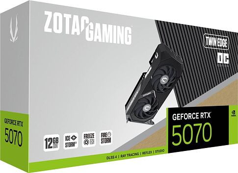 Видеокарта ZOTAC Gaming GeForce RTX 5070 Twin Edge OC ZT-B50700H-10P