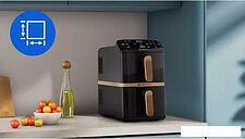 Аэрогриль (аэрофритюрница) Philips Ovi Stacked Dual Basket NA462/70