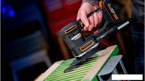 Виброшлифмашина Worx WX820 (с АКБ, кейс)