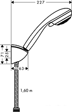 Душевой гарнитур Hansgrohe Crometta 85 (27559000) Душевой гарнитур Hansgrohe Crometta 85 (27559000)