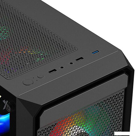 Корпус XASTRA A303M 3FRGB (черный)