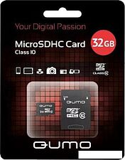 Карта памяти QUMO microSDHC QM32GMICSDHC10U3 32GB (с адаптером) Карта памяти QUMO microSDHC QM32GMICSDHC10U3 32GB (с адаптером)