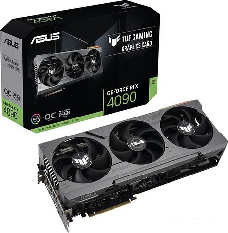 Видеокарта ASUS TUF Gaming GeForce RTX 4090 OC Edition 24GB GDDR6X TUF-RTX4090-O24G-GAMING