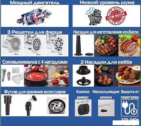 Мясорубка Renova MG220-R1SL