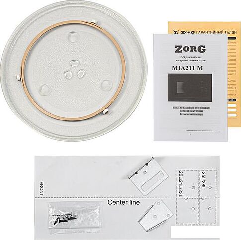 Микроволновая печь ZorG MIA211 M (черный/серебристый)