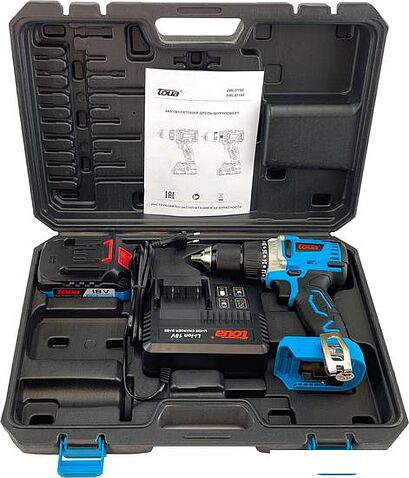 Дрель-шуруповерт Toua DBLD180-1 (с 1-м АКБ, кейс)