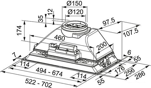 Кухонная вытяжка Franke Inca Smart FBI 705 XS HCS 305.0599.510