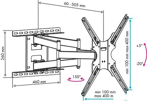 Кронштейн VLK TRENTO-8