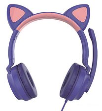 Наушники QUMO Game Cat (фиолетовый)