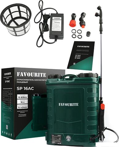 Аккумуляторный опрыскиватель Favourite SP 16AC