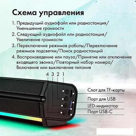 Акустика GMNG GG-SP100UB (черный)