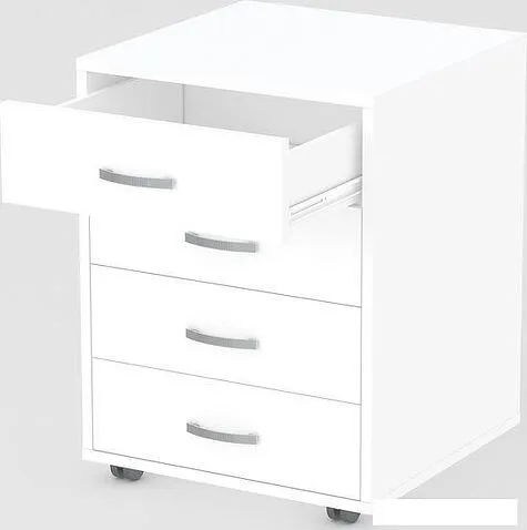 Тумба Seven Dreams SD-253 выкатная 4 ящика (белый)