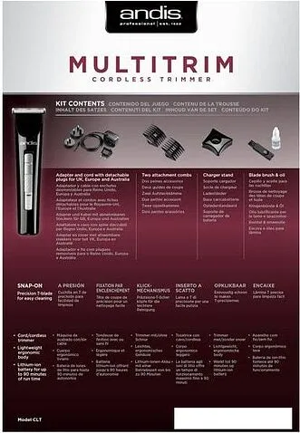 Машинка для стрижки Andis Multitrim CLT