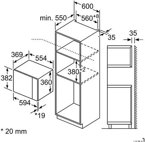 Микроволновая печь Bosch BFL554MS0