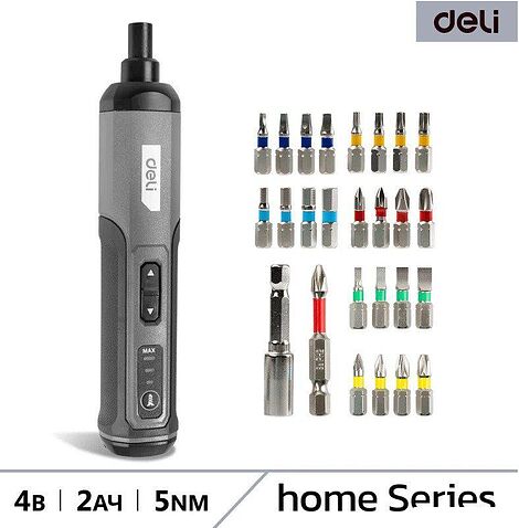 Электроотвертка Deli DC161 (с 1-им АКБ, кейс)