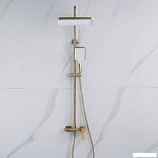 Душевая система  Shevanik S4436G (золотой сатин)