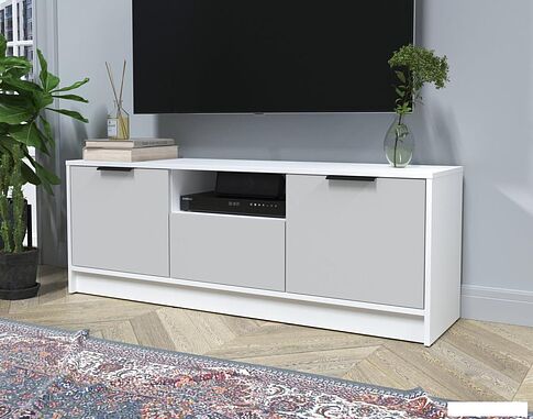 Тумба Интерлиния ТВ Концепт КТ-ТВ3-50 (серый/белый платинум)