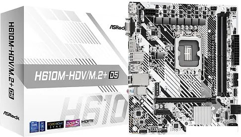 Материнская плата ASRock H610M-HDV/M.2+ D5