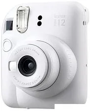 Фотоаппарат Fujifilm Instax Mini 12 (белый) + розовый чехол Sundays с ремнем Фотоаппарат Fujifilm Instax Mini 12 (белый) + розовый чехол Sundays с ремнем