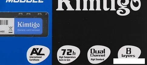 Оперативная память Kimtigo 8ГБ DDR4 SODIMM 2666 МГц KMKS8G8682666
