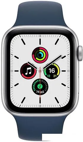 Умные часы Apple Watch SE 40 мм (алюминий серебристый/синий омут спортивный)