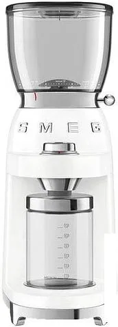 Электрическая кофемолка Smeg CGF01WHEU (белый) Электрическая кофемолка Smeg CGF01WHEU (белый)