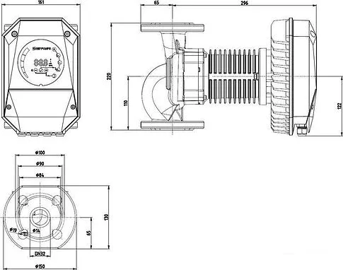 Циркуляционный насос IMP Pumps NMT MAX 32/120 F220