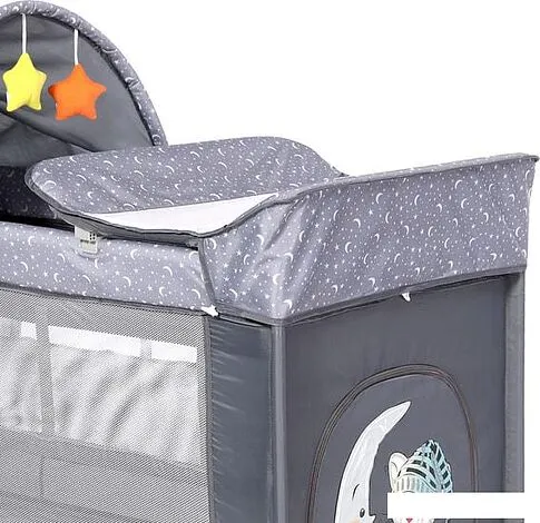 Манеж-кровать Lorelli Moonlight 2 Layers 2021 (blue)