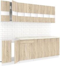 Кухня Кортекс-мебель Корнелия Экстра 2.4м (дуб сонома/марсель)