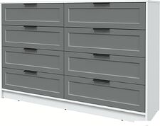 Комод Интерлиния Концепт Тренд КТ-К157 (белый платинум/серый)