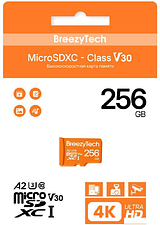 Карта памяти BreezyTech Ultra microSDXC Class 10/A2/V30 256GB (без адаптера)