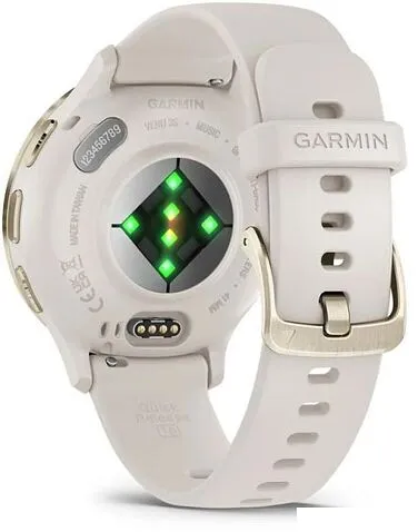 Умные часы Garmin Venu 3S (слоновая кость, с силиконовым ремешком)