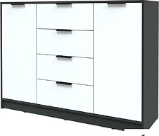 Тумба Интерлиния Концепт КТ-Т140 (белый платинум/антрацит)