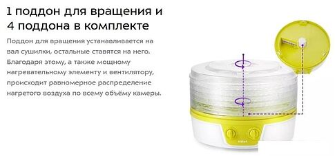 Сушилка для овощей и фруктов Kitfort KT-1935-2