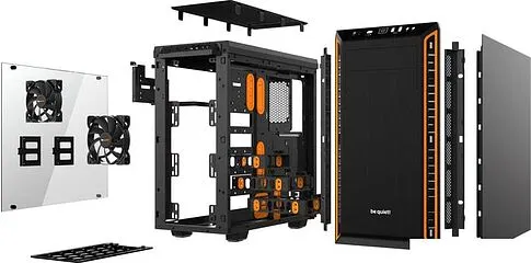 Корпус be quiet! Pure Base 600 с окном (черный/оранжевый)