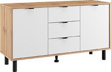 Тумба ЭлиГард Mone RTV 2D3S (дуб вотан/белый)